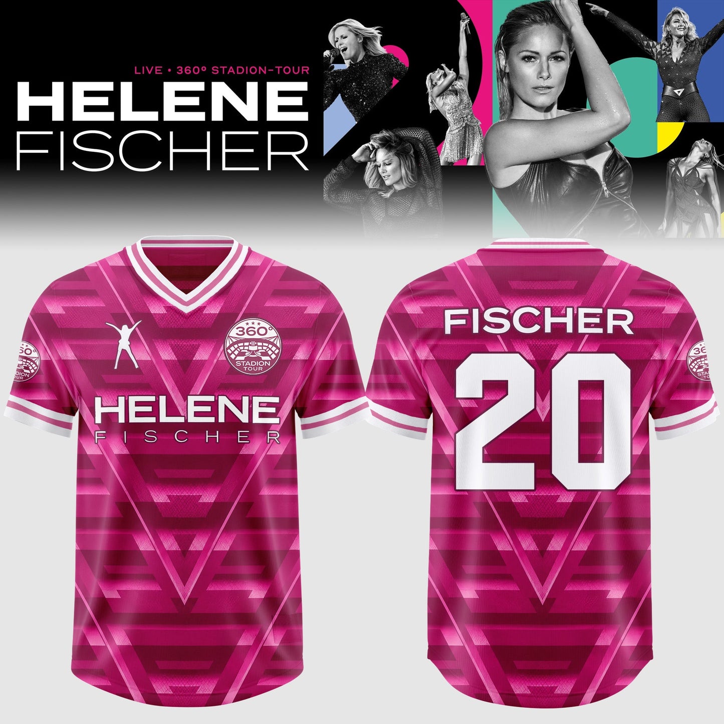 Helene Fischer – 360° Stadion Tour 2026 Limited Jersey – Pink