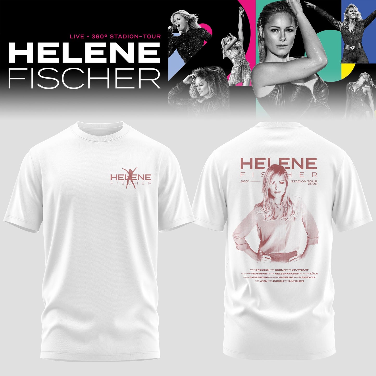 Helene Fischer – 360° Stadion Tour 2026 Limited T-Shirt