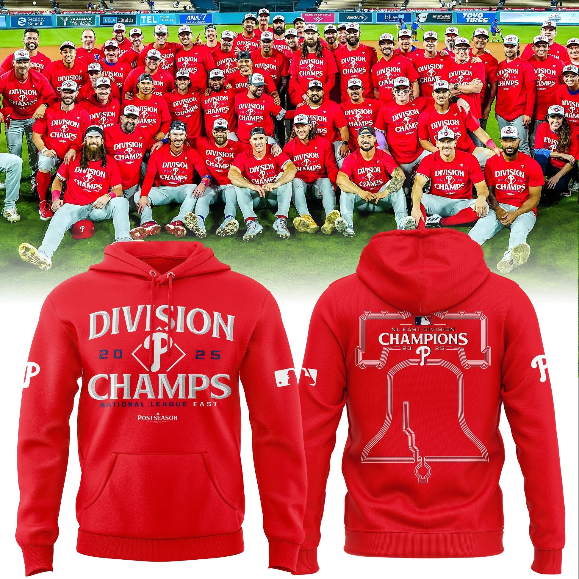 Philadelphia Phillies Hoodie BACK-TO-BACK NL EAST CHAMPIONS