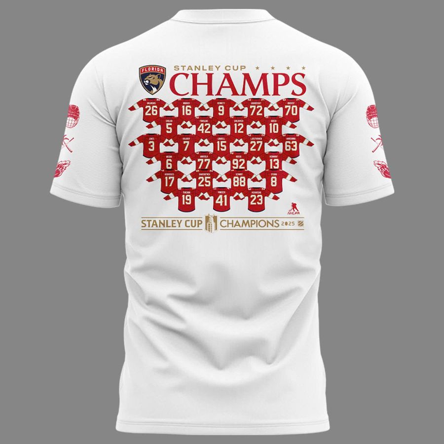 Special Edition T-Shirt Florida Panthers Back-To-Back Stanley Cup Champions 2025
