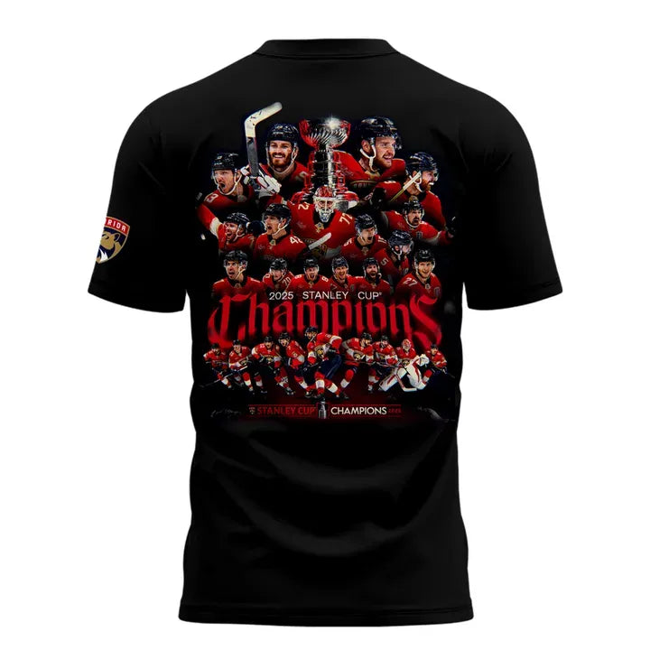 New T-Shirt Florida Panthers Back-To-Back Stanley Cup Champions