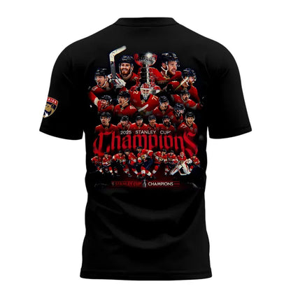 New T-Shirt Florida Panthers Back-To-Back Stanley Cup Champions