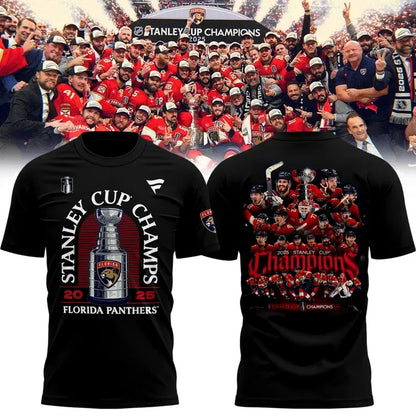 New T-Shirt Florida Panthers Back-To-Back Stanley Cup Champions