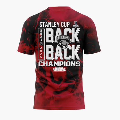 New T-Shirt Florida Panthers Back-To-Back Stanley Cup Champions