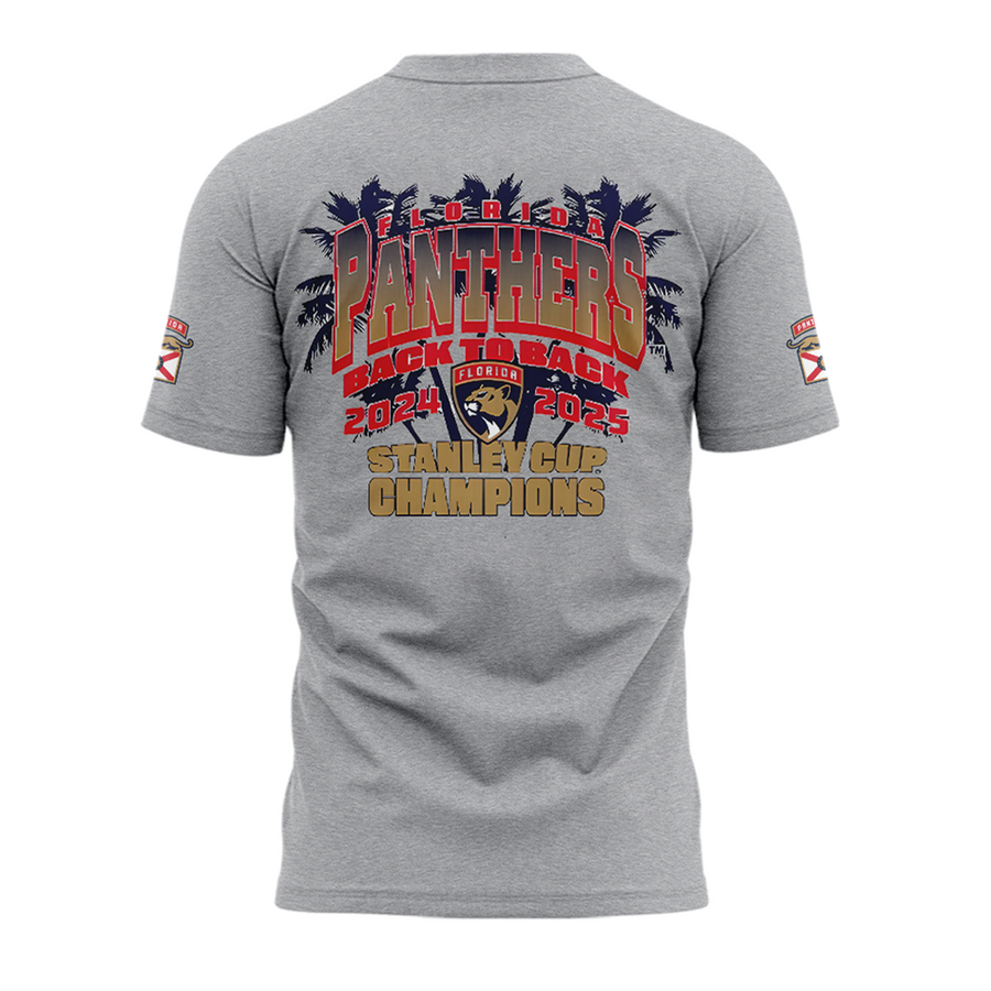 New T-Shirt Florida Panthers Back-To-Back Stanley Cup Champions
