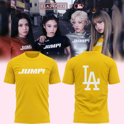 Lisa Jump! T-Shirt - LA Dodgers x Blackpink T-Shirt