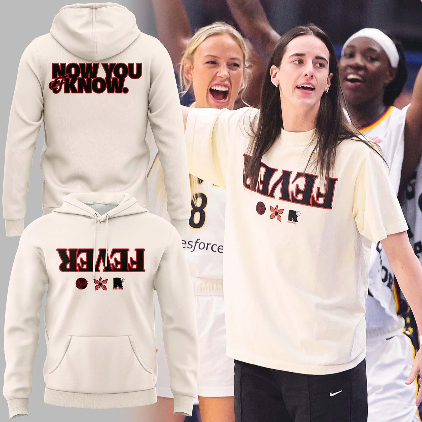 Exclusive Indiana Fever Stranger Things Hoodie
