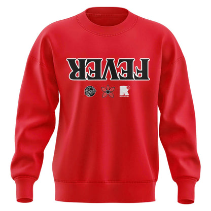 Exclusive Indiana Fever Stranger Things Rebel Swingman Sweatshirt Red