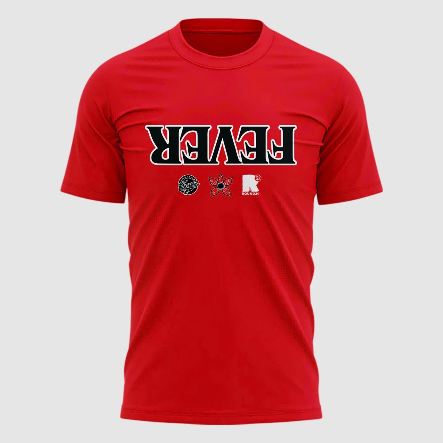 Exclusive Indiana Fever Stranger Things T-Shirt Red