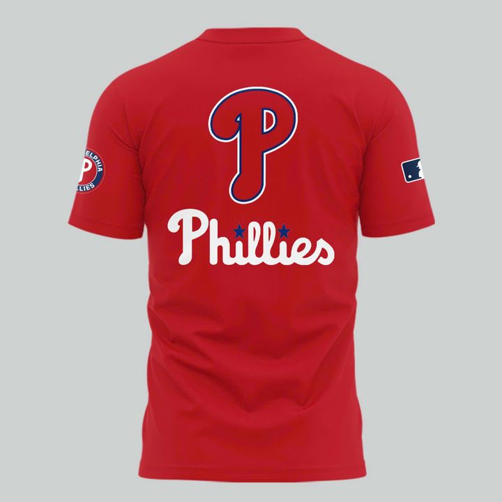 Special New "Built For Fall" Philadelphia Phillies T-Shirt 2025 Postseason Uniform Red 