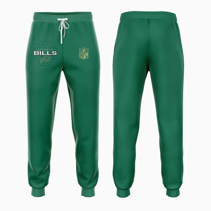 Men's Buffalo Bills Green Celtic Luck Hoodie
