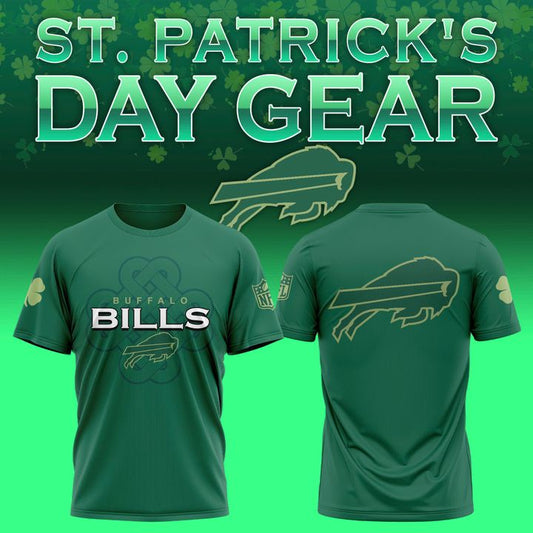 Men's Buffalo Bills Green Celtic Luck T-shirt