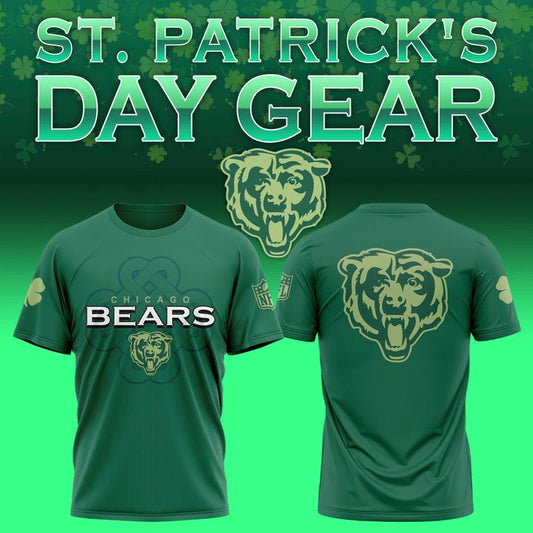 Men's Chicago Bears Shop Green Celtic Luck T-shirt