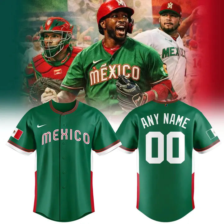 Mexico National Baseball Team 2026 World Baseball Classic Home Stadium Jersey