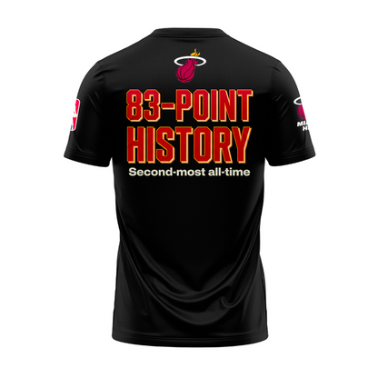 Miami HEAT - Bam Adebayo 83-Point History Limited T-Shirt