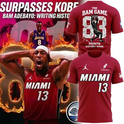 Bam Adebayo Miami Heat The Bam Game 83 Point History Made Shirt