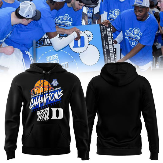 Duke Blue Devils 2026 T.Rowe Price ACC Men’s Basketball Tournament Champions Blue Hoodie