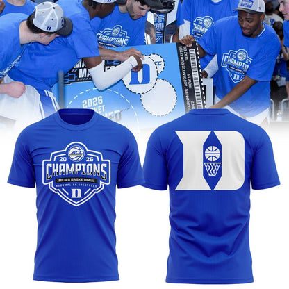 Duke Blue Devils Unisex 2026 ACC Men's Basketball Tournament Champions Locker Room Special T-Shirt