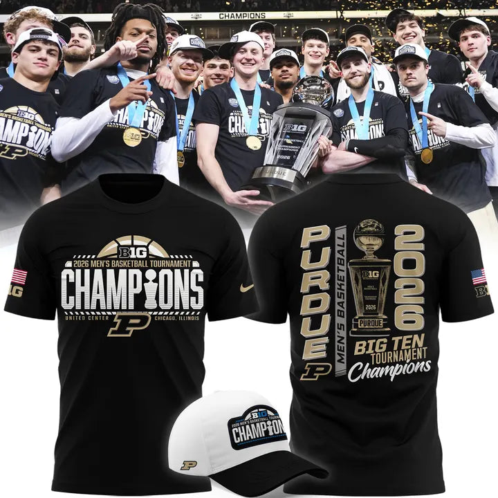 Purdue Men's Basketball 2026 Big Ten Tournament Champions T Shirt