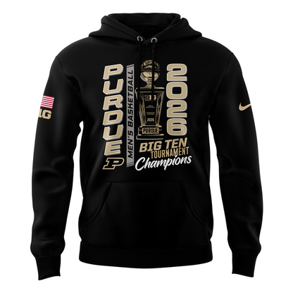 Purdue Men's Basketball 2026 Big Ten Tournament Champions Hoodie