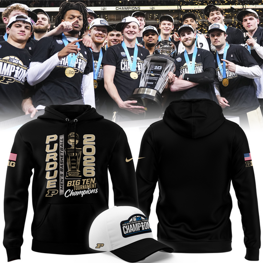 Purdue Men's Basketball 2026 Big Ten Tournament Champions Hoodie