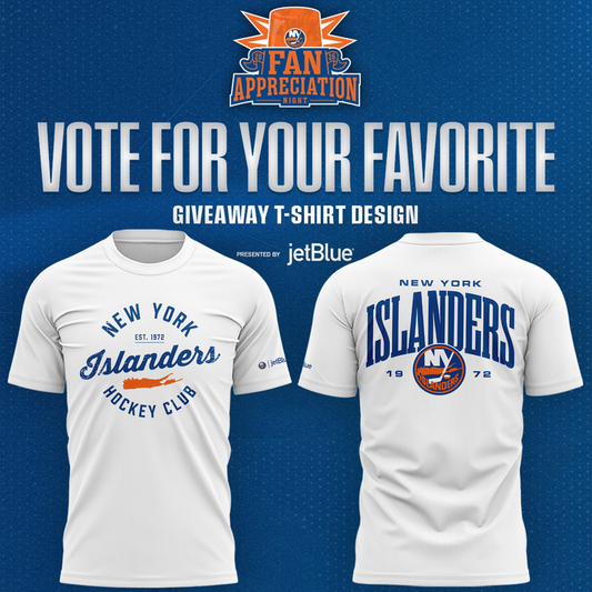 Limited Edition New York Islanders Fan Appreciation Night Tshirt 2026