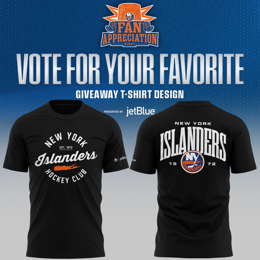 Limited Edition New York Islanders Fan Appreciation Night Tshirt 2026
