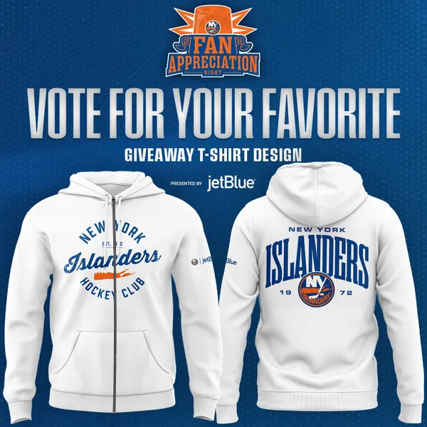 Limited Edition New York Islanders Fan Appreciation Night ZipHoodie 2026