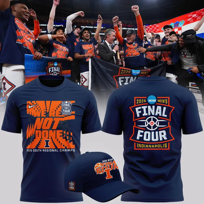 Illinois Fighting Illini 2026 Men's Basketball Tournament March Madness Final Four T-Shirt