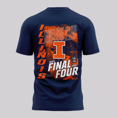 11.Illinois Fighting Illini 2026  Men's Basketball Tournament March Madness Final Four T-Shirt