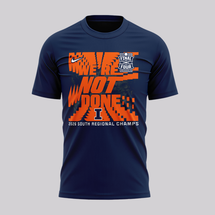 11.Illinois Fighting Illini 2026  Men's Basketball Tournament March Madness Final Four T-Shirt