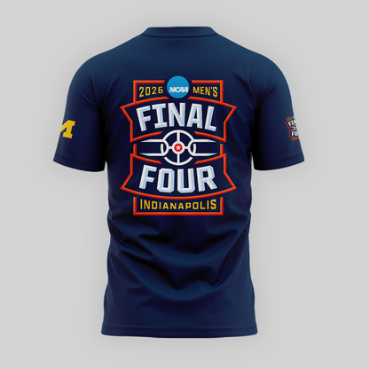 Michigan Wolverines 2026 Men's Basketball Tournament March Madness Final Four Tshirt