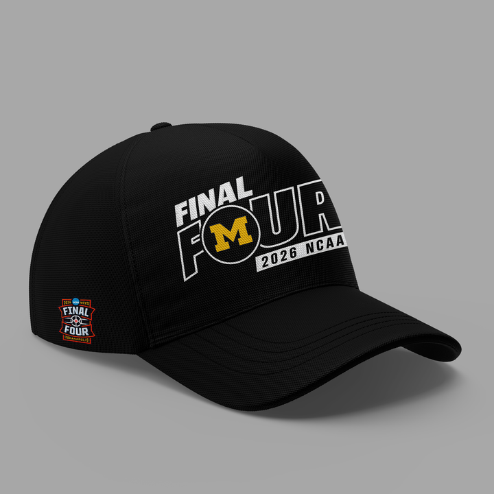 Michigan Wolverines Men's Basketball Final Four Locker Room Sweatshirt for fans