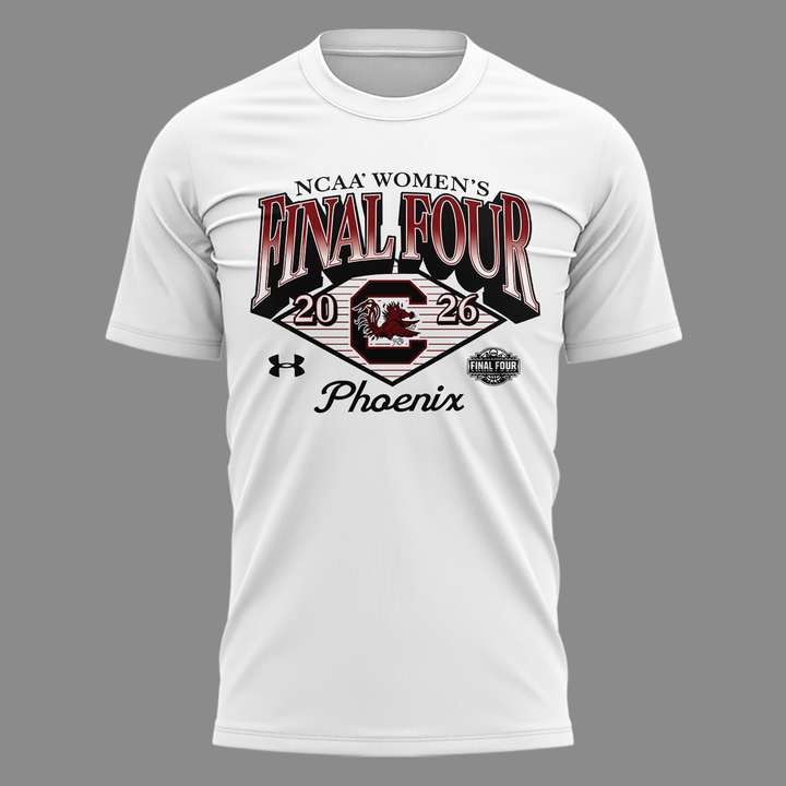 01.South Carolina Gamecocks 2026 NCAA Women's Basketball Tournament March Madness Final Four T-Shirt