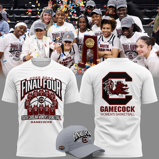 South Carolina Gamecocks 2026 NCAA Women's Basketball Tournament March Madness Final Four T-Shirt