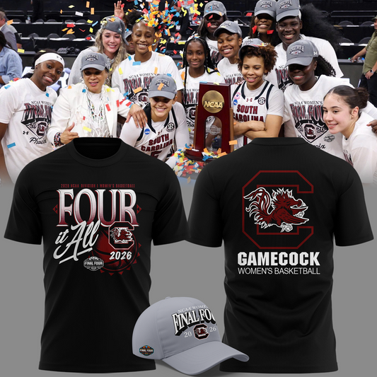 South Carolina Gamecocks 2026 NCAA Women's Basketball Tournament March Madness Final Four T-Shirt