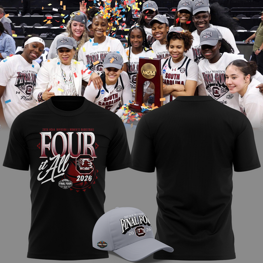 South Carolina Gamecocks 2026 NCAA Women's Basketball Tournament March Madness Final Four T-Shirt