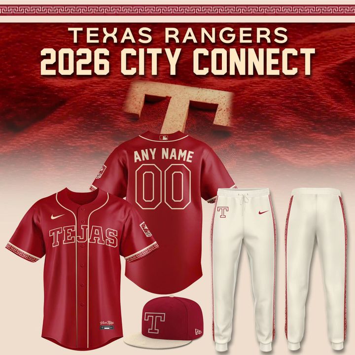 Texas Rangers 2026 City Connect Jersey - Custom