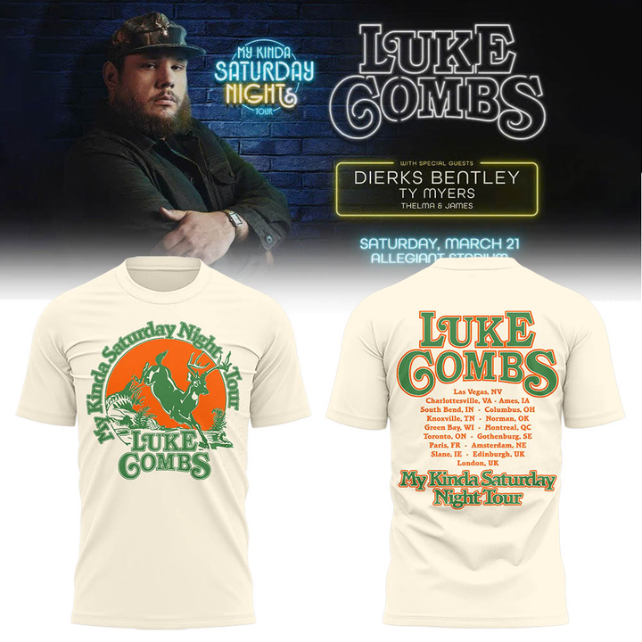 My Kinda Saturday Night Tour 2026 - Luke Combs Tour Tshirt