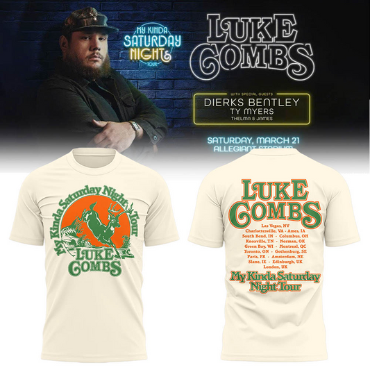 My Kinda Saturday Night Tour 2026 - Luke Combs Tour Tshirt