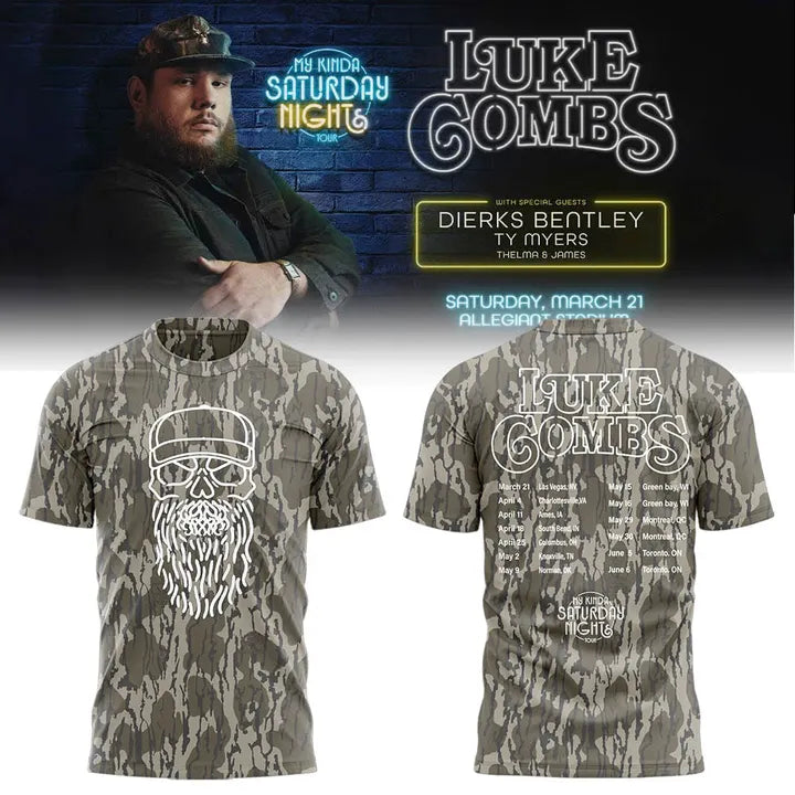 My Kinda Saturday Night Tour 2026 - Luke Combs Tour Tshirt