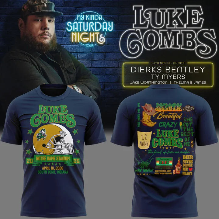 My Kinda Saturday Night Tour 2026 - Luke Combs Tour Tshirt