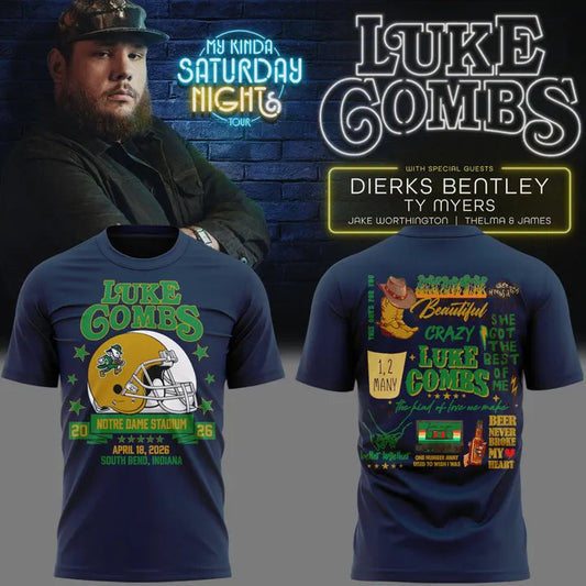 My Kinda Saturday Night Tour 2026 - Luke Combs Tour Tshirt