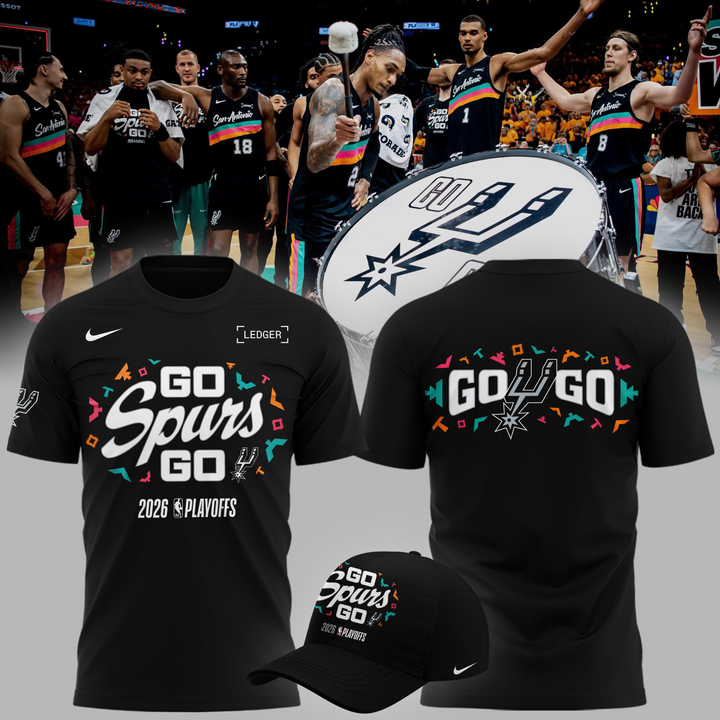 San Antonio Spurs " Go Spurs Go " 2026 Playoffs T-Shirt