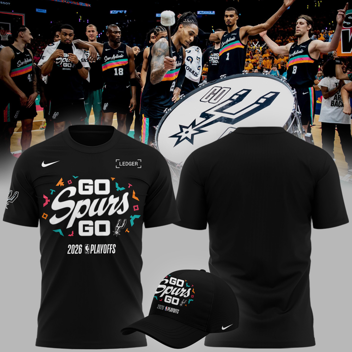 San Antonio Spurs " Go Spurs Go " 2026 Playoffs T-Shirt