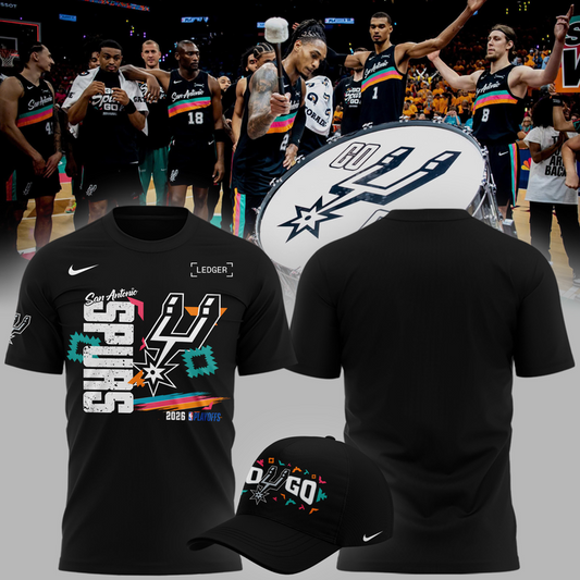 San Antonio Spurs " Go Spurs Go " 2026 Playoffs T-Shirt