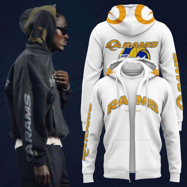 LA Rams Pullover Zip Hoodie