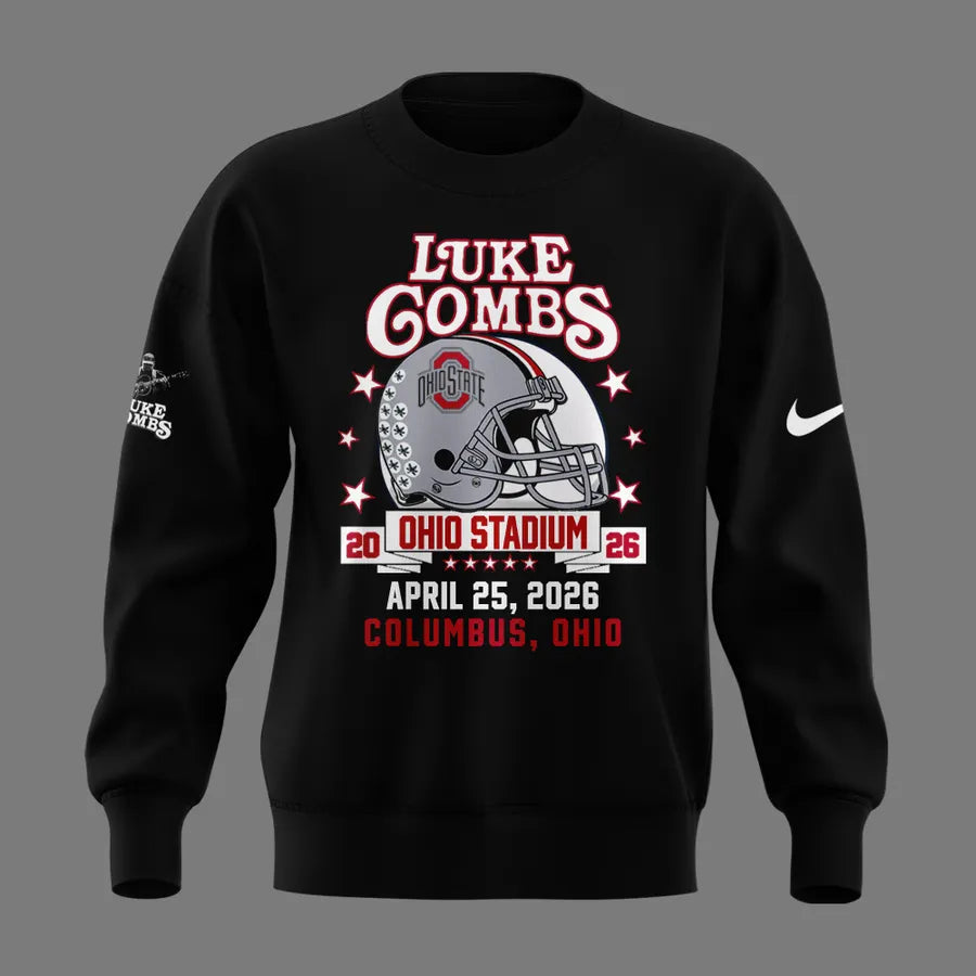 Luke Combs x Ohio State Stadium - Black Sweatshirt