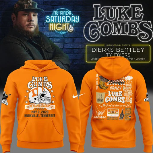 Limited Edition Tennessee x Luke Combs My Kinda Saturday Night Hoodie 2026