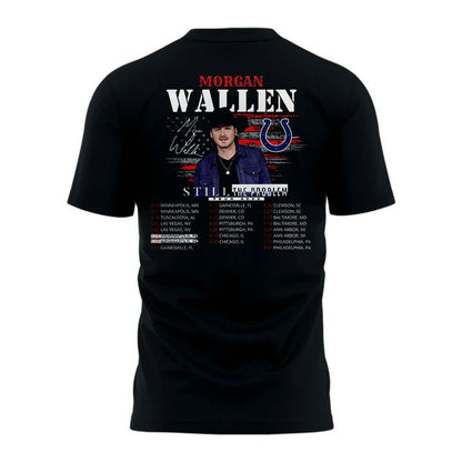 Indianapolis Colts x Morgan Wallen "Still The Problem Tour" 2026 Black T-Shirt